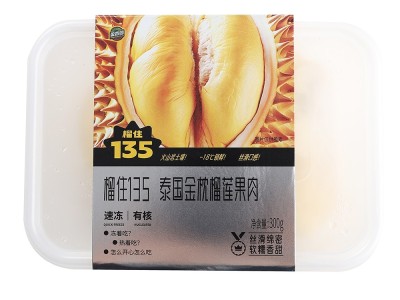 【盈香园】泰国金枕冷冻榴莲果肉300g图2