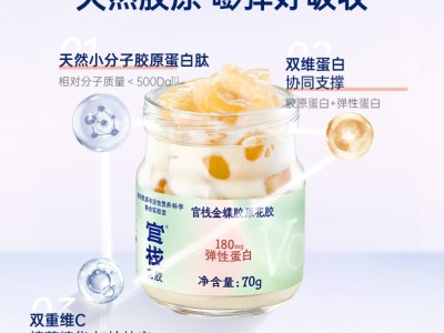 【云仓】官栈 金蝶胶原花胶致爱芳菲礼盒70g*8瓶（含礼袋）图4