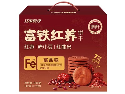 【云仓】江中猴姑 富铁红养饼干900g（12g*75包）图2